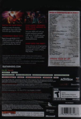 Guitar Hero: Warriors of Rock (Game Only) - Xbox 360 [DISC ONLY]