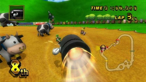 Mario Kart Wii Bundle w/Wii Wheel - Nintendo Wii