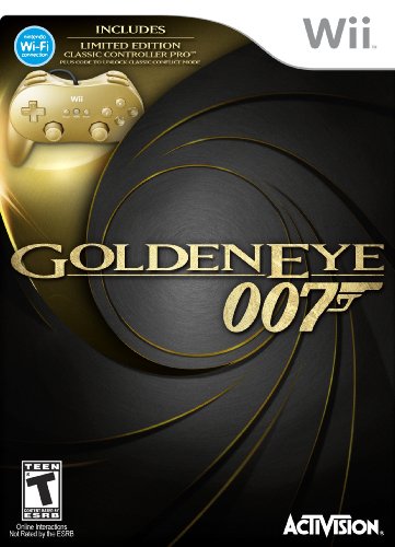 GoldenEye 007 w/Gold Classic Controller Pro Bundle - Nintendo Wii