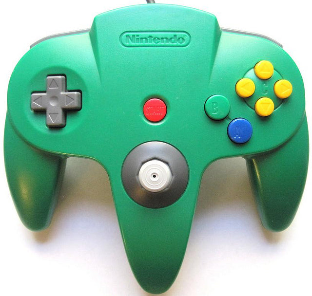 Official Nintendo 64 N64 Controller - Green - For N64 Gaming Consoles