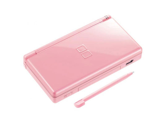 Nintendo DS Lite (Coral Pink) with Stylus and Wall Charger