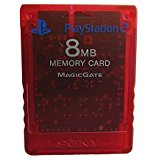 Official Sony PlayStation 2 PS2 Magic Gate Memory Card 8MB - Red