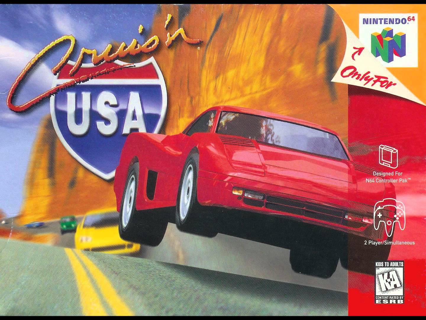 Cruis'n USA - 1996 Racing Sumulation Game -  Nintendo 64 N64