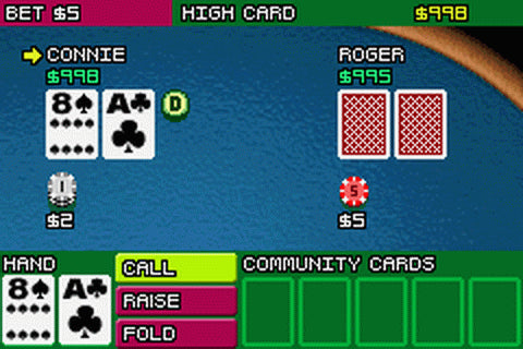 Texas Hold 'Em Poker - Nintendo Game Boy Advance GBA