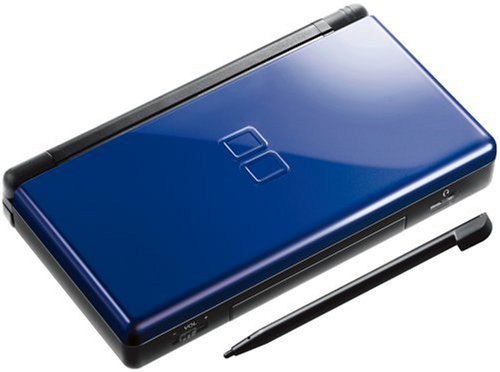 Nintendo DS Lite Cobalt Blue and Black Console with Stylus and Charger