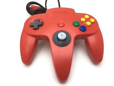 Official OEM Nintendo 64 N64 Gaming Controller Wired Gamepad - Red