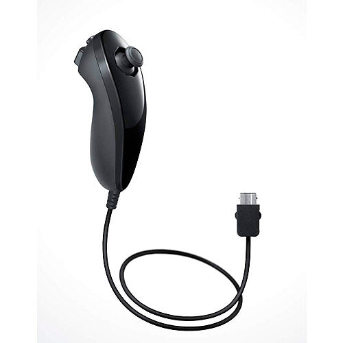 Official Nintendo Wii Black Remote Plus Controller & Black Nunchuk Bundle