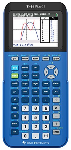 Texas Instruments TI-84 Plus CE Graphing Calculator - Bionic Blue