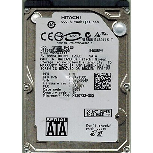 Hitachi HTS545012B9SA00120GB 5400 RPM Hard Drive