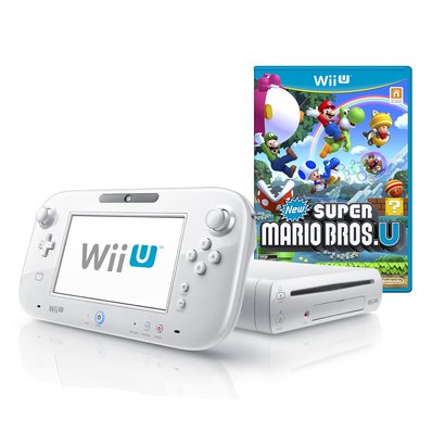 Nintendo Wii U WiiU 8GB Console with New Super Mario Bros. U Game