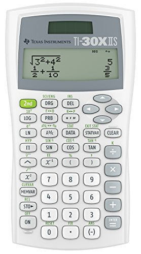 Texas Instruments TI30XIISWHITE 2-Line Scientific Calculator