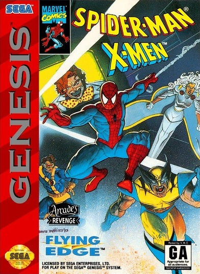 Spider-Man and the X-Men in Arcade's Revenge - Sega Genesis [GAME ONLY]