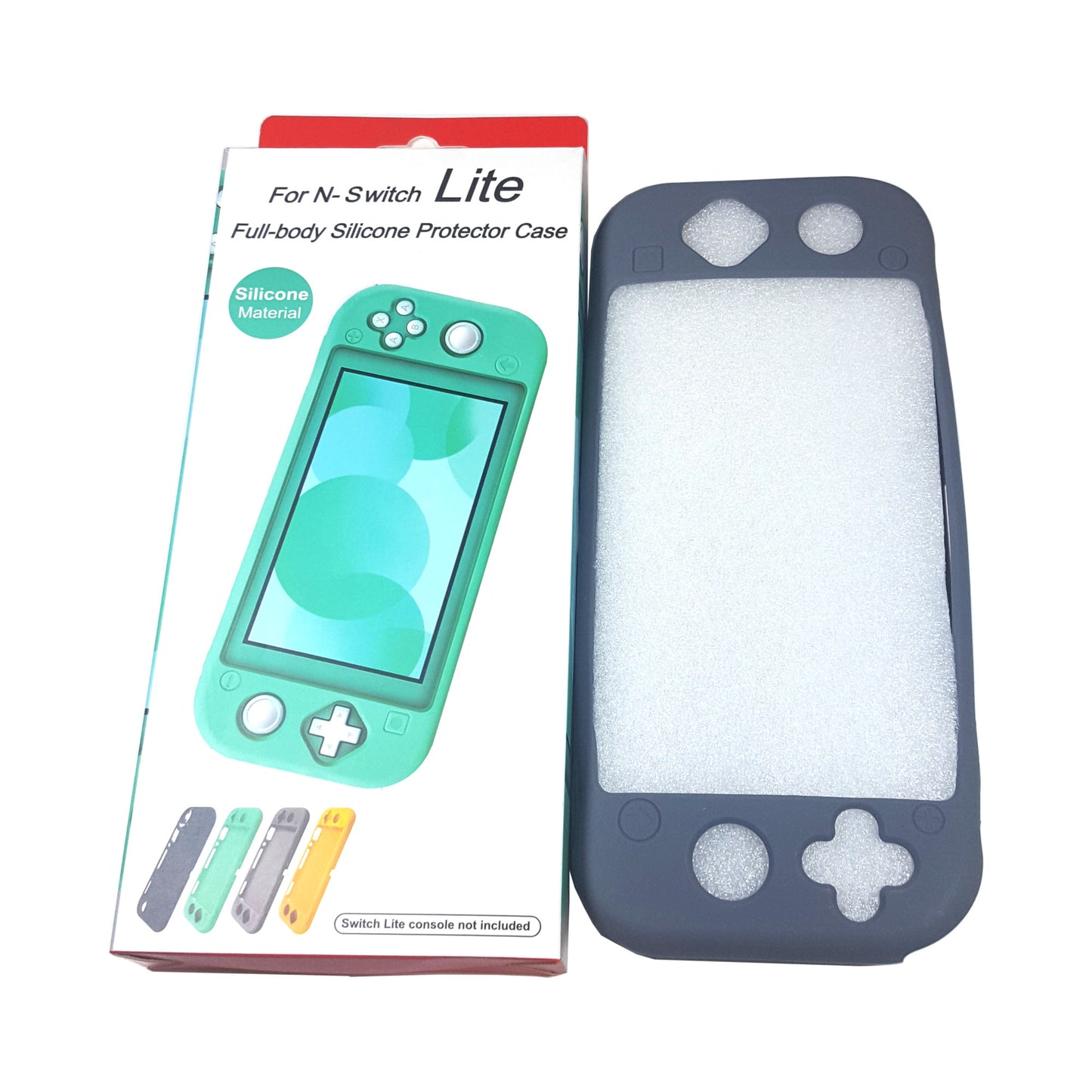 Silicone Full-Body Protector Case for Nintendo Switch Lite - Gray