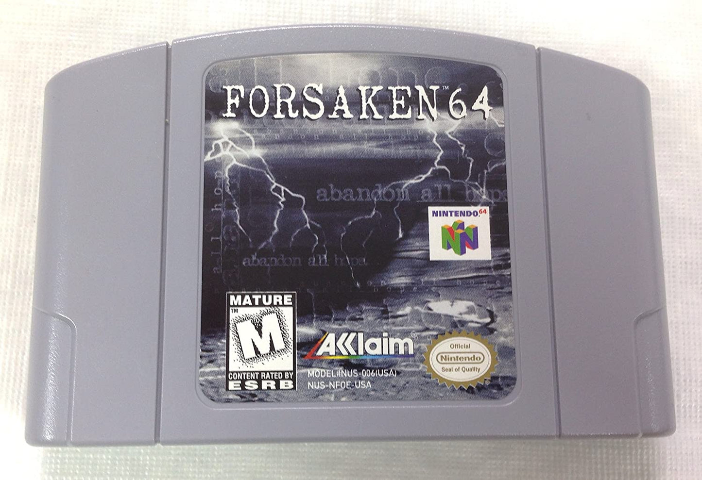 Forsaken - 1998 Shooter - (Mature) - Nintendo 64 N64