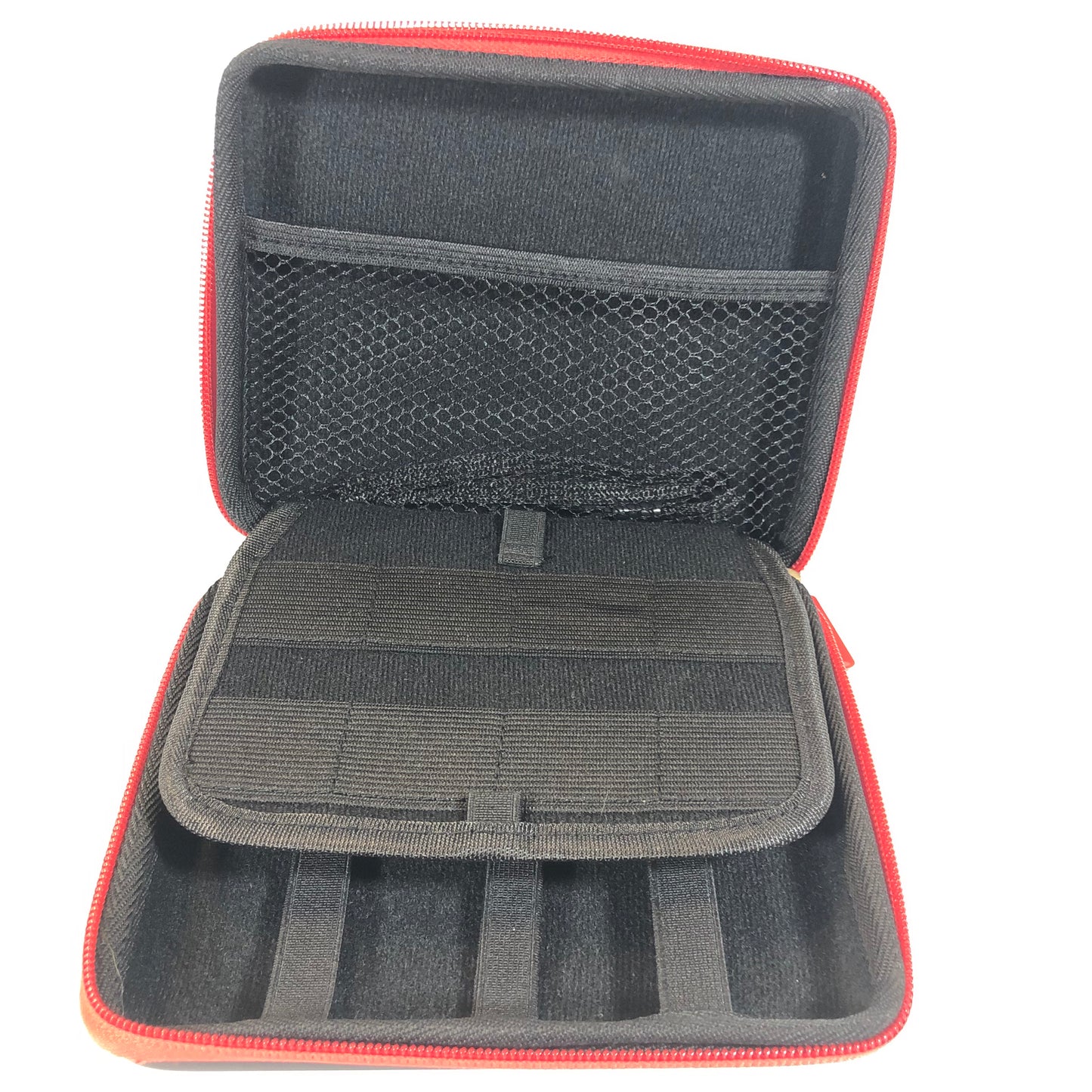 Black/Red Padded Zip Carry Case for Nintendo 3DS and Accessories