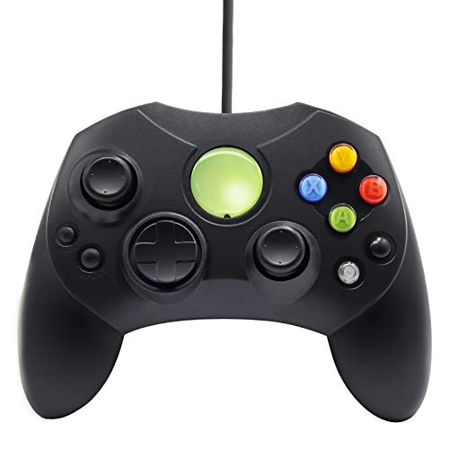 Generic Xbox Classic S-Type Wired Game Controller - Black