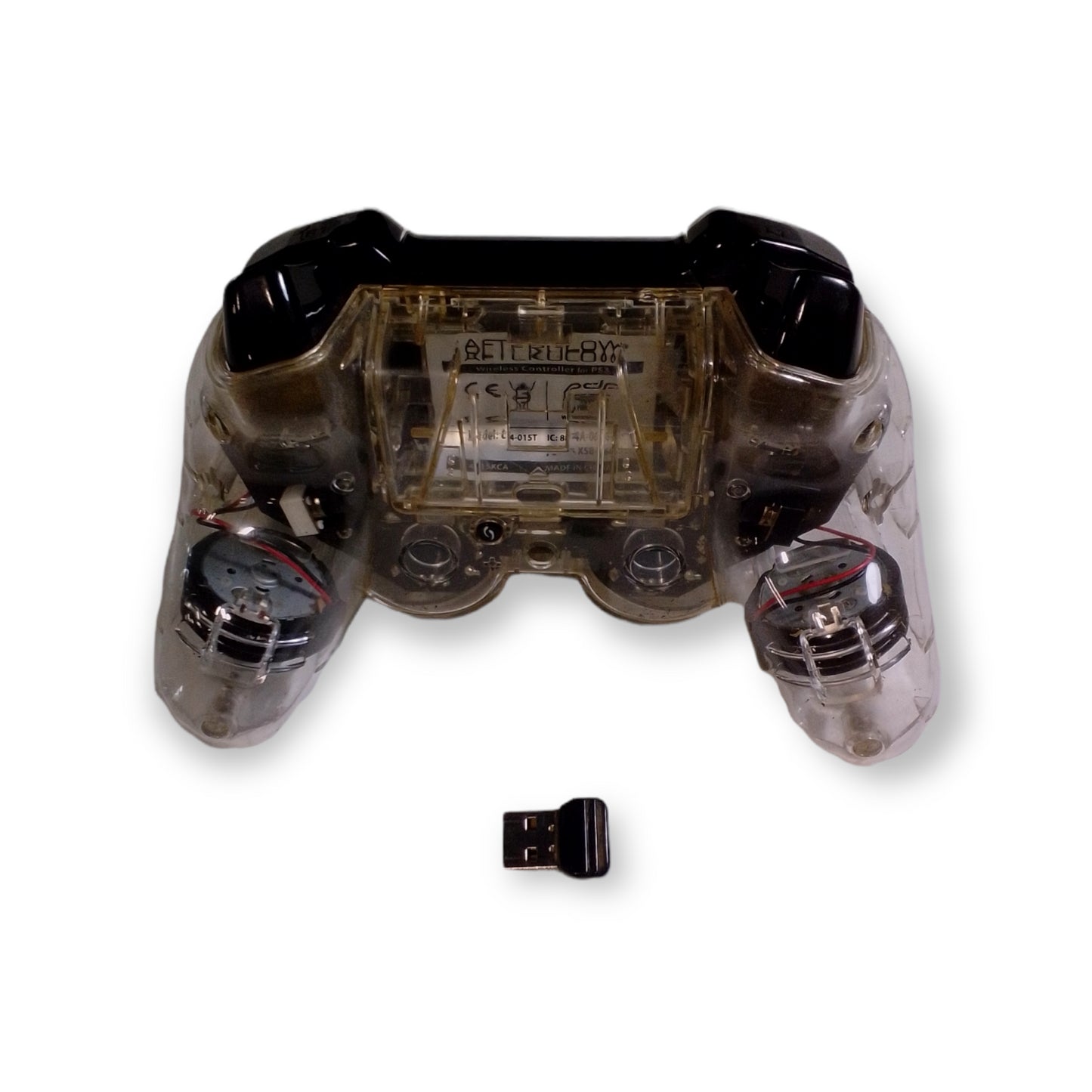 PDP Afterglow PS3 Wireless Controller Clear 064-015T NO Dongle