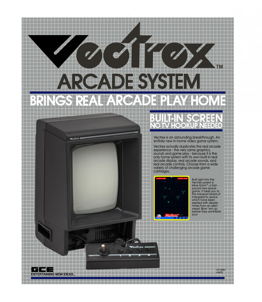 Vectrex Video Game System (Vectrex Video Game System & 1 Controller Only)