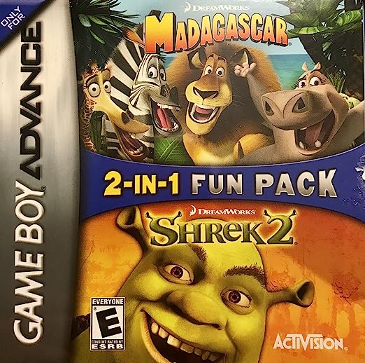 Madagascar and Shrek 2 Combo 2-in-1 Fun Pack - Nintendo Game Boy Advance