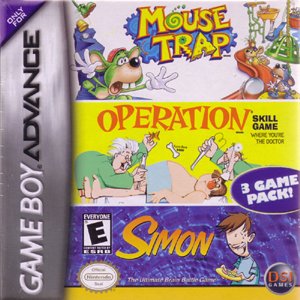 Mouse Trap / Operation / Simon - Nintendo Game Boy Advance